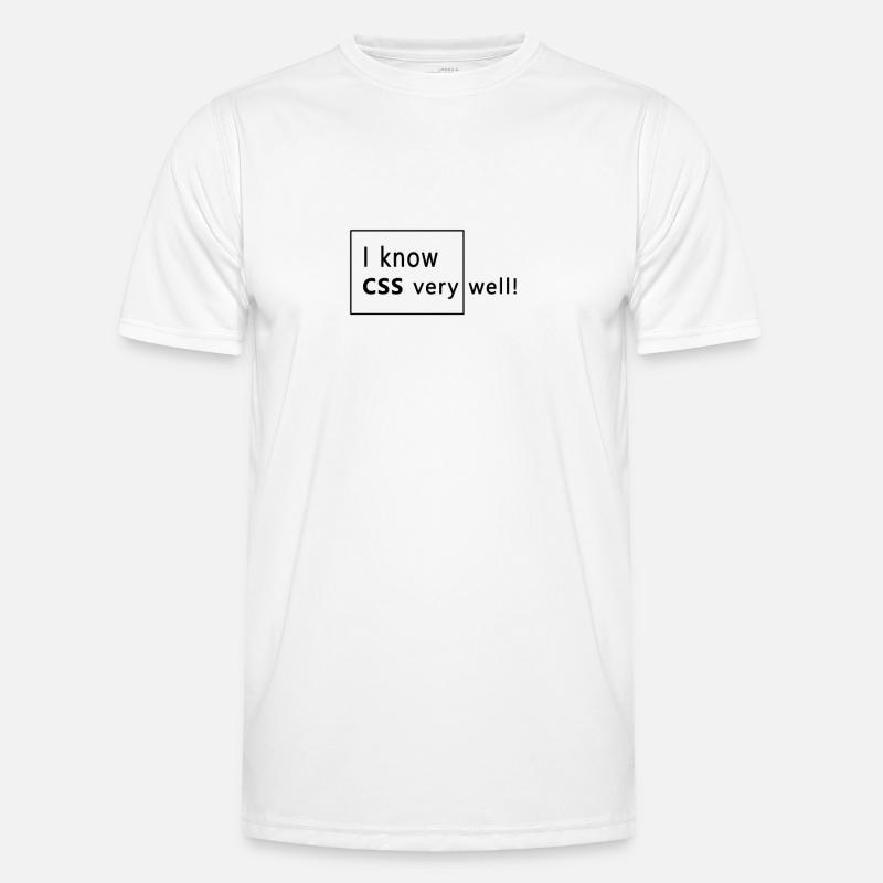 Web developer - CSS - Men's Functional T-Shirt - white