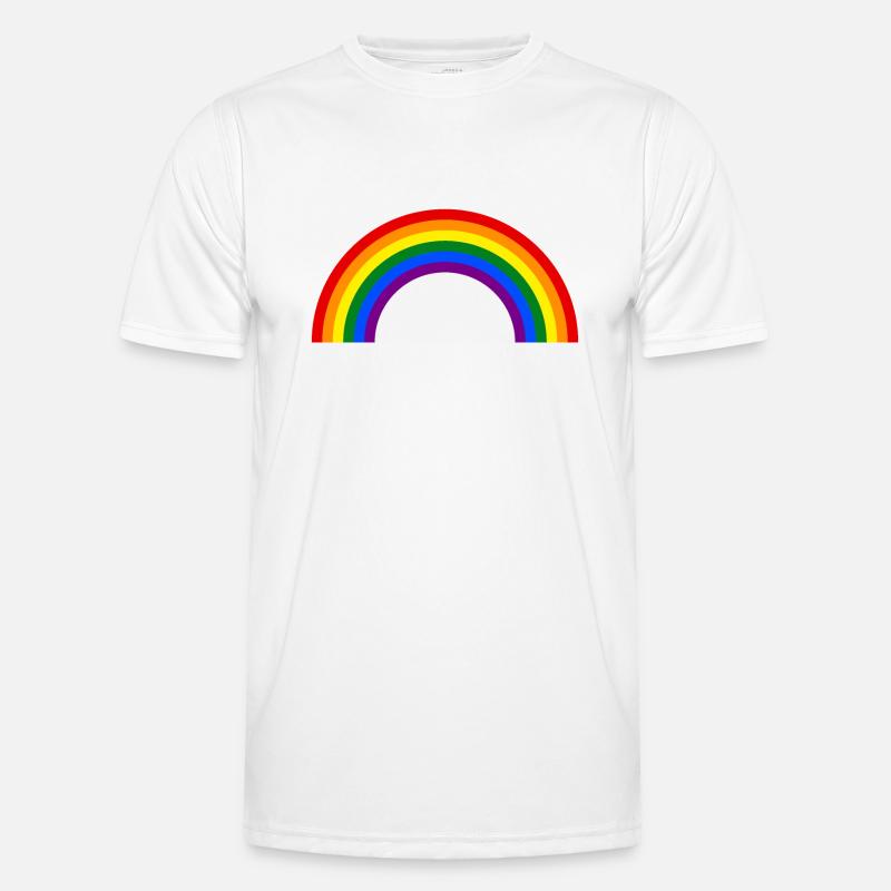 LGBTQ Regenbogenfarben Männer Funktions-T-Shirt