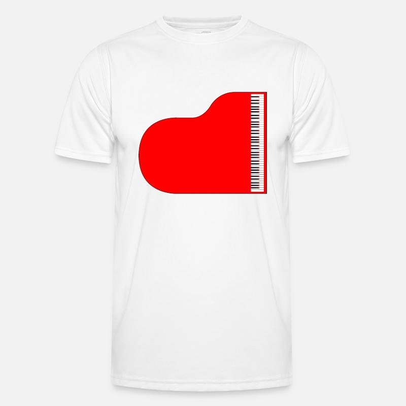 Piano à queue rouge T-shirt sport Homme