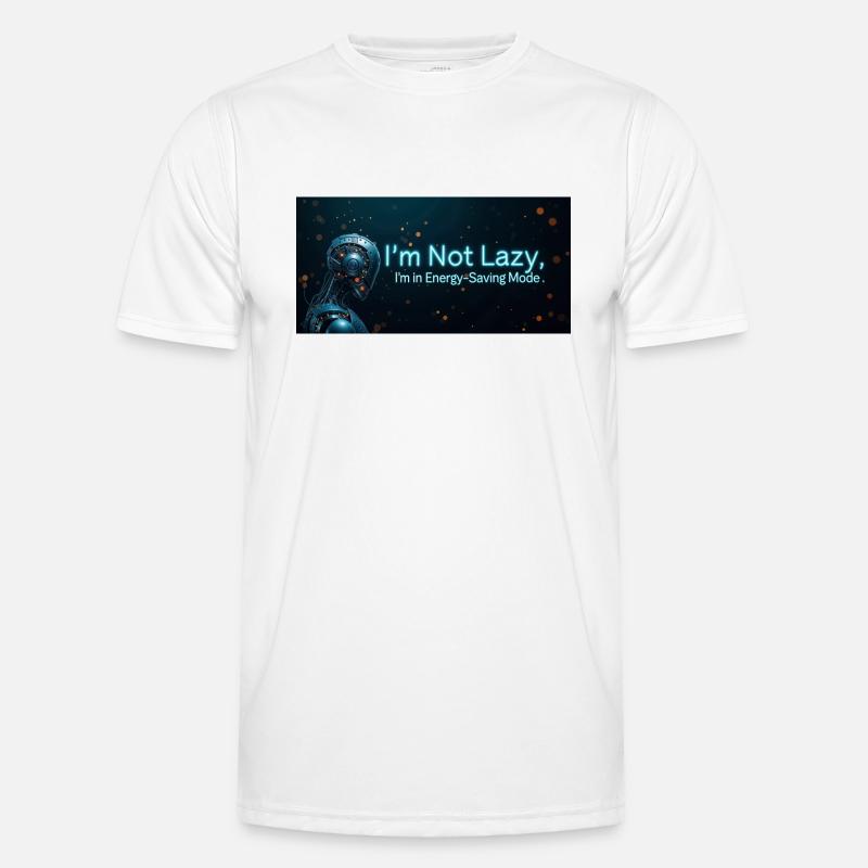 Nerd Code Energy - Männer Funktions-T-Shirt - Weiß