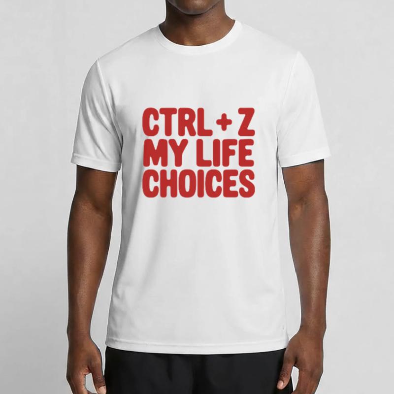 Ctrl+Z My Life Choices - Funny Programmer / Coder Men's Functional T-Shirt