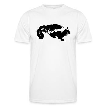 Skunk - Men's Functional T-Shirt - white - Front - AI Model Male 178 dark (178cm)