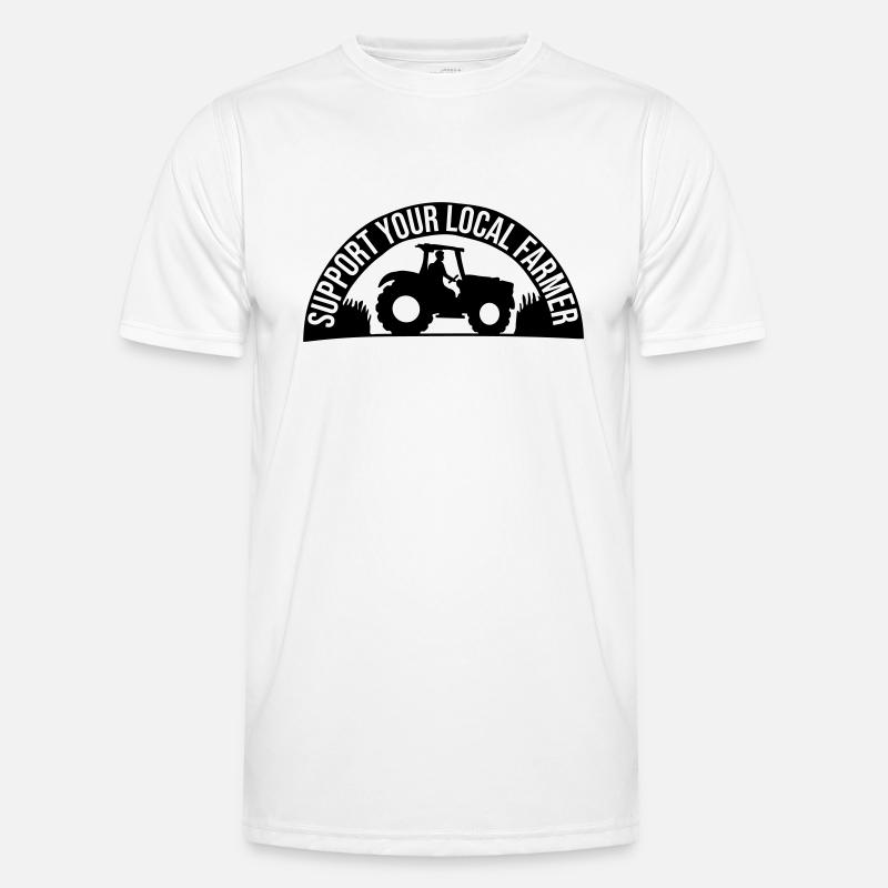 Felder Farmer Support Männer Funktions-T-Shirt