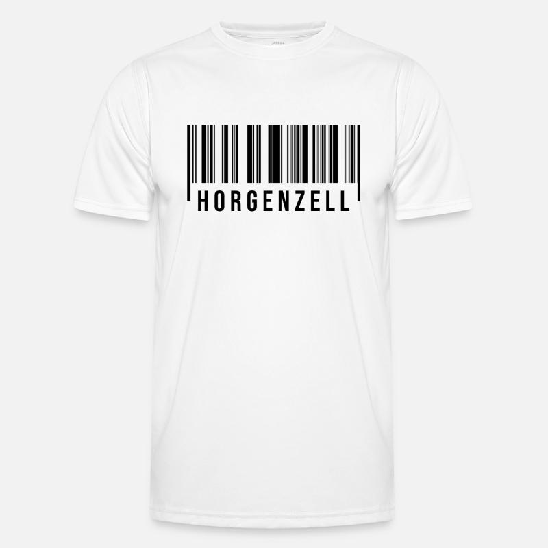 Schwabe Strichcode Horgenzell - Männer Funktions-T-Shirt - Weiß