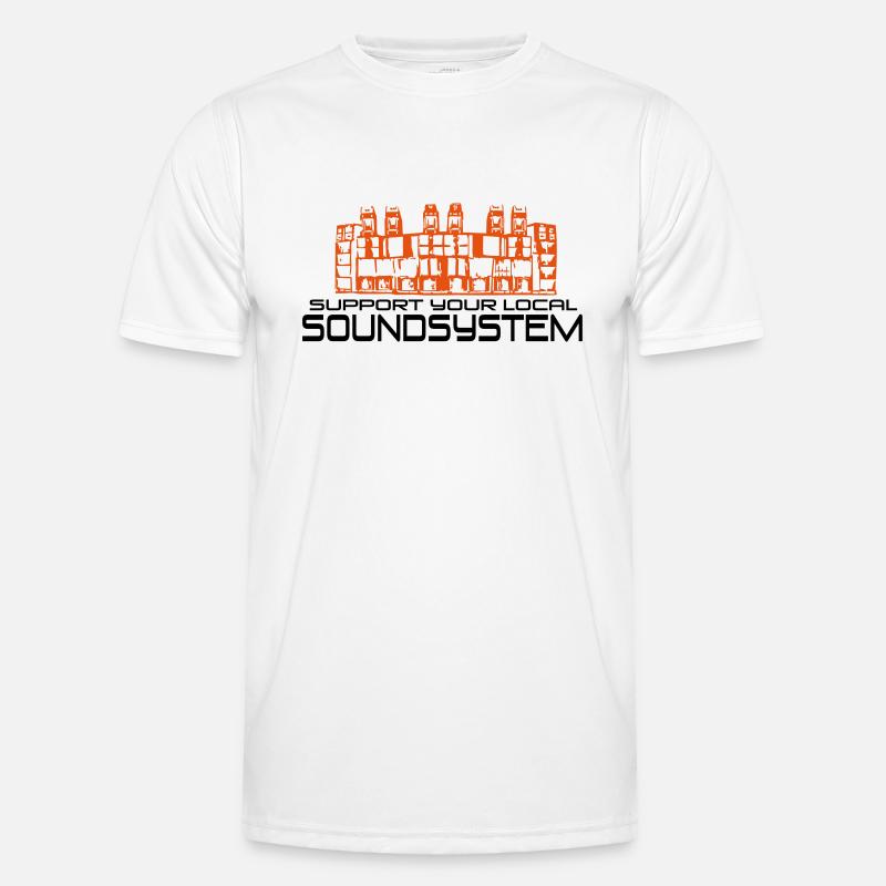 support your local soundsystem Männer Funktions-T-Shirt