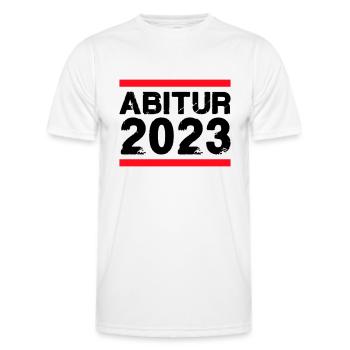 Abitur 2023 - Männer Funktions-T-Shirt - Weiß - Vorne - AI Model Male 178 dark (178cm)