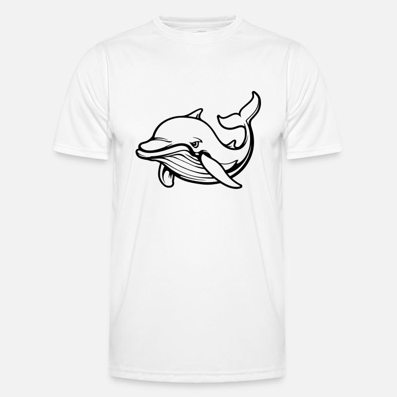 delfin tier Männer Funktions-T-Shirt