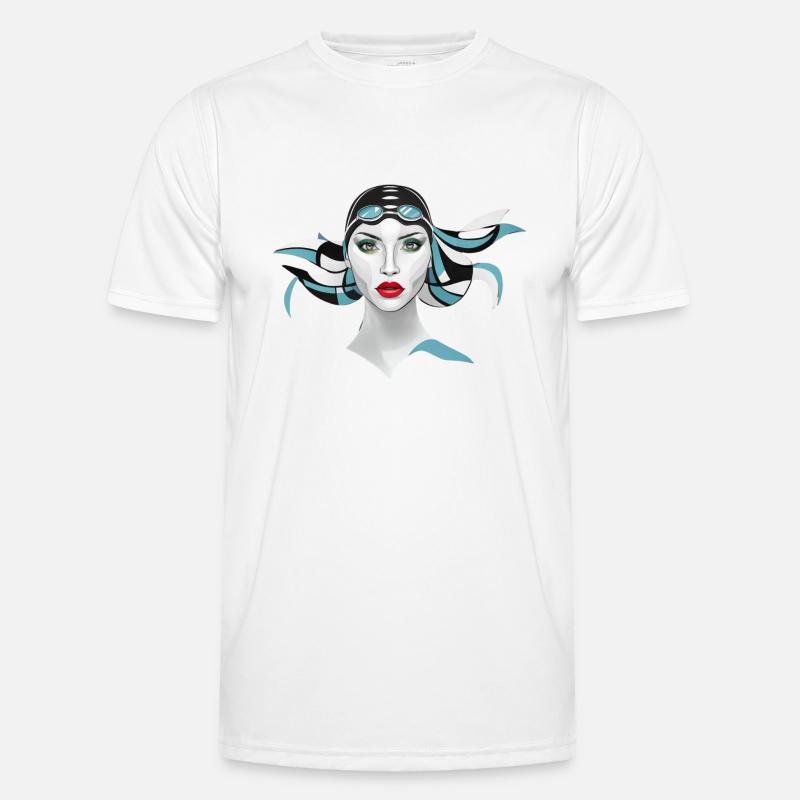Aquatic Elegance: Imagination Dives Deep Men's Functional T-Shirt