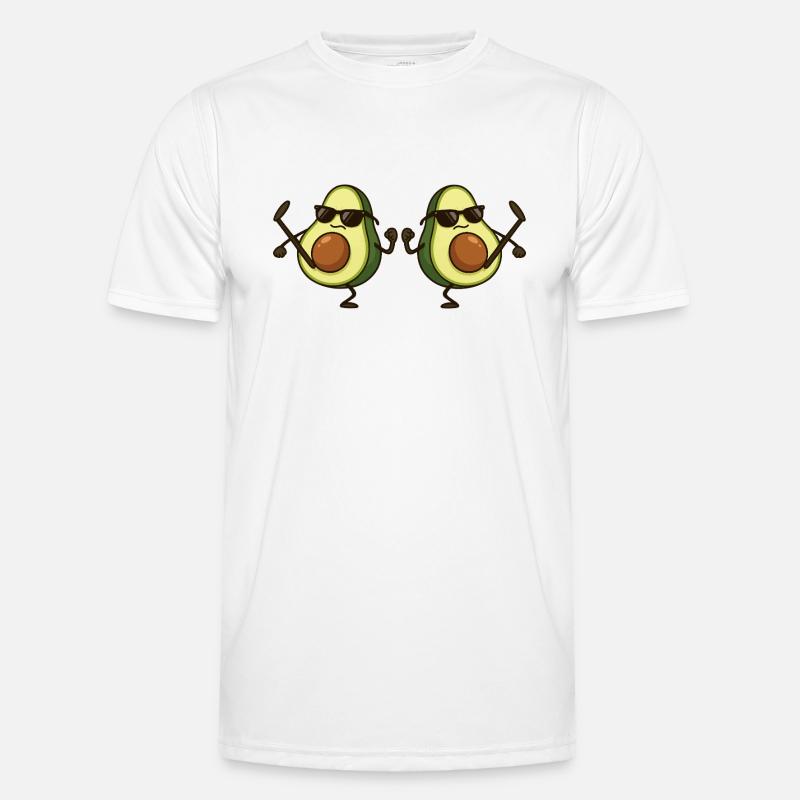 Avocado Karate 2 - Men's Functional T-Shirt - white