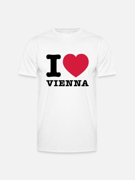J'aime Vienne 2 - T-shirt sport Homme - blanc
