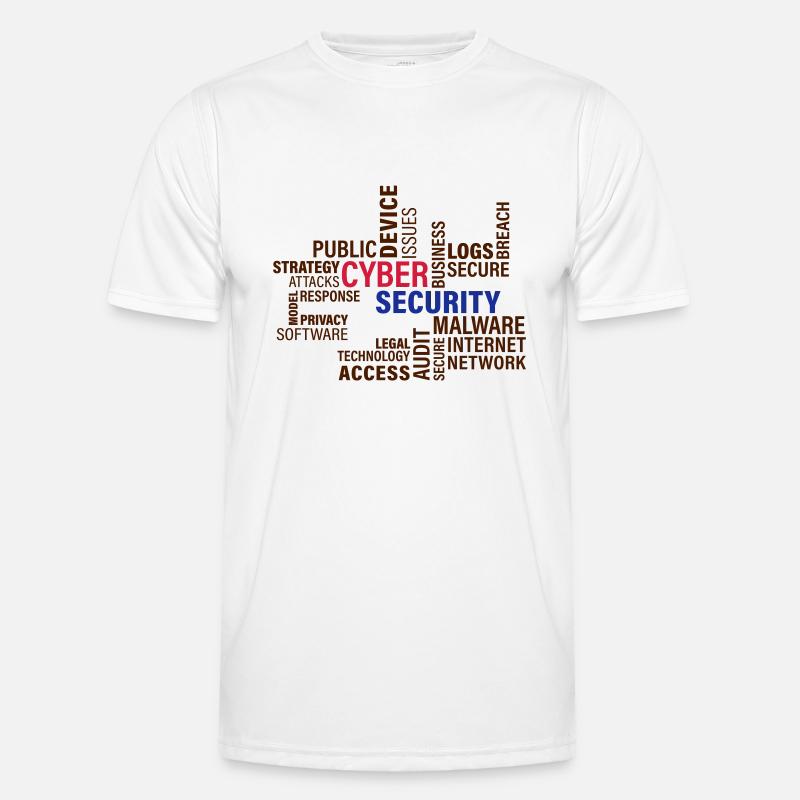 Cyber Security Männer Funktions-T-Shirt