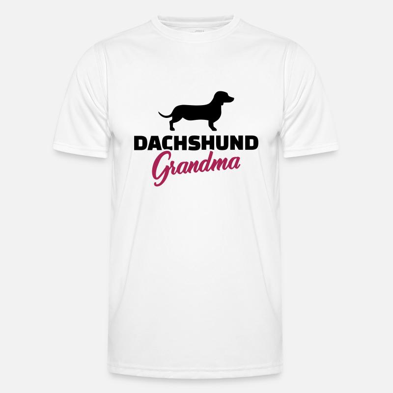 Dachshund - Men's Functional T-Shirt - white
