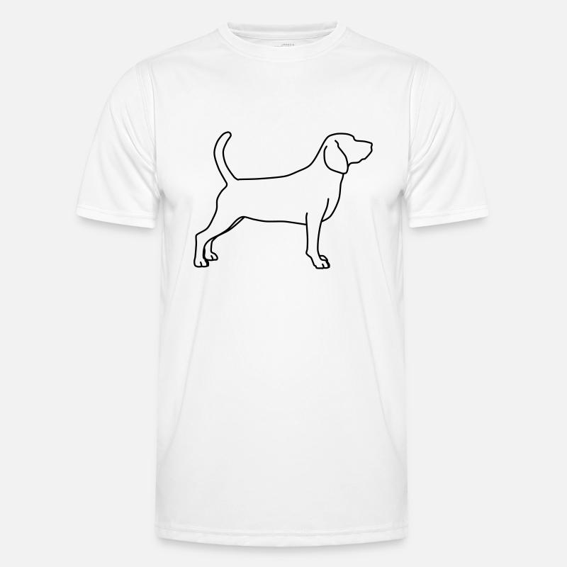 Beagle Lineart 1 Men's Functional T-Shirt