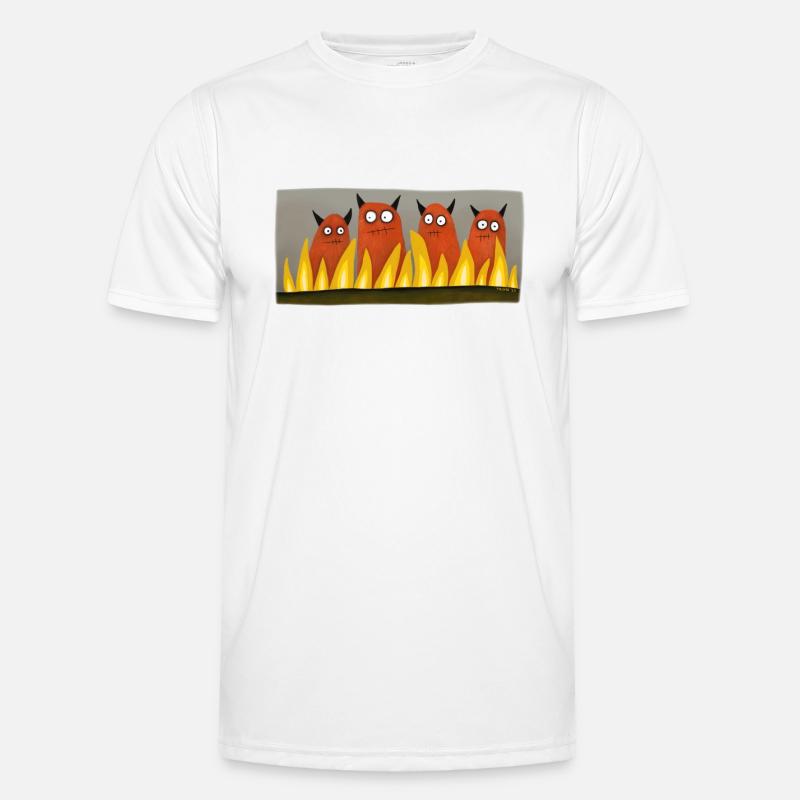 Four Devils - Men's Functional T-Shirt - white