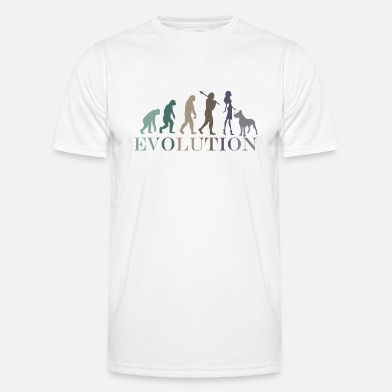 Evolution Great Dane Female Retro Minimalism Men's Functional T-Shirt
