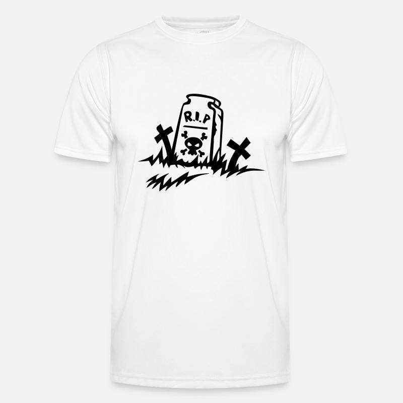rip reste in peace Grabzeichnung Männer Funktions-T-Shirt