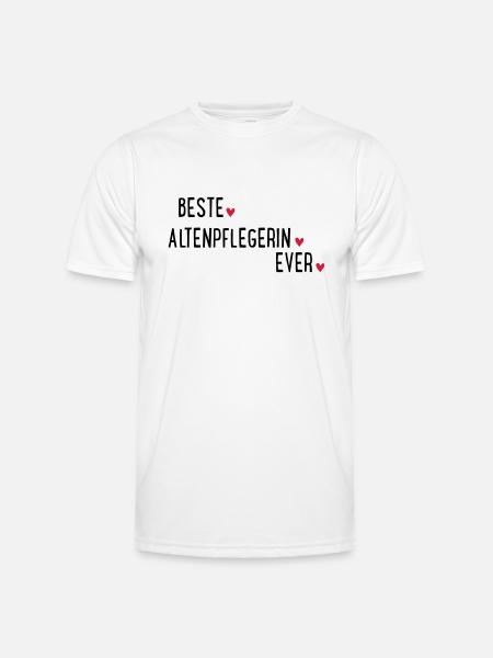 BESTE ALTENPFLEGERIN EVER - Männer Funktions-T-Shirt - Weiß