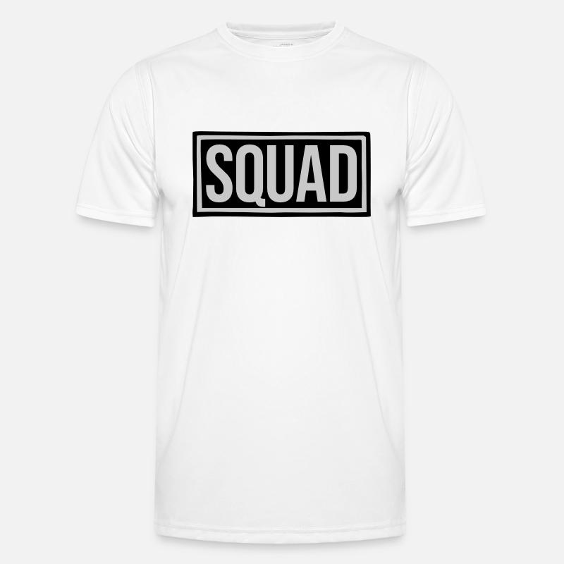 Text Squad Leader Shield - Men's Functional T-Shirt - white