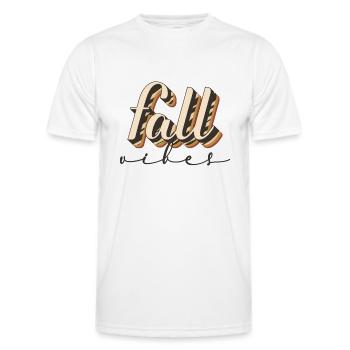 Fall Vibes - Men's Functional T-Shirt - white - Front - AI Model Male 178 dark (178cm)