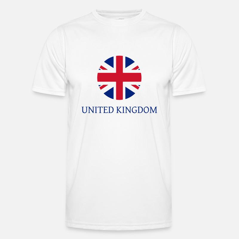 uk hemblem - Men's Functional T-Shirt - white