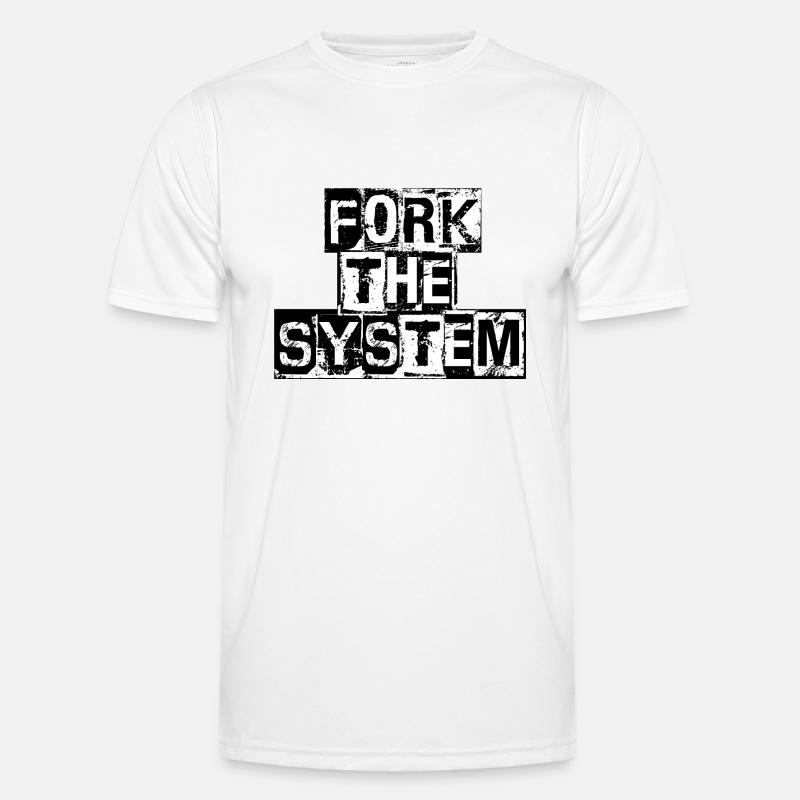 ForkTheSystem T-shirt sport Homme