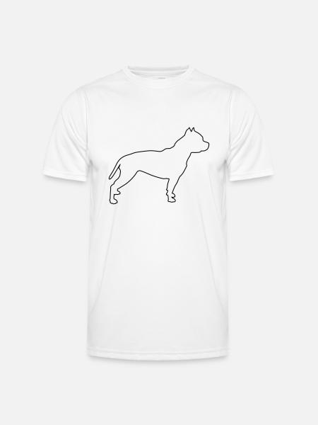 Pitbull Contours 1 - Men's Functional T-Shirt - white