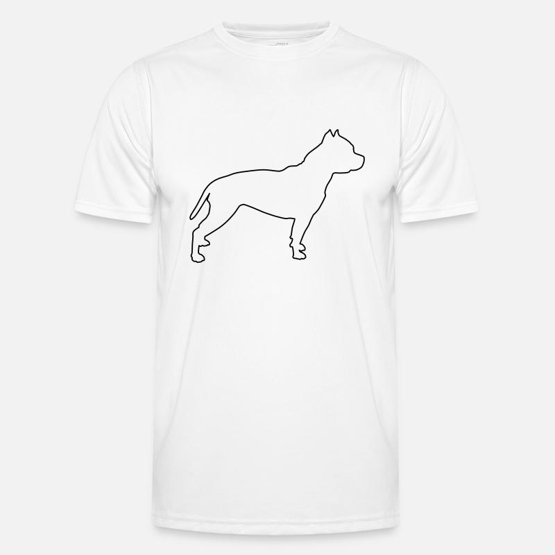 Pitbull Contours 1 - Men's Functional T-Shirt - white