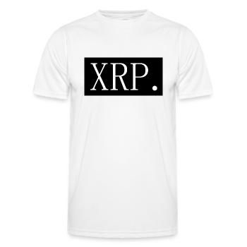 [HD] XRP - T-shirt sport Homme - blanc - Devant - AI Model Male 178 dark (178cm)