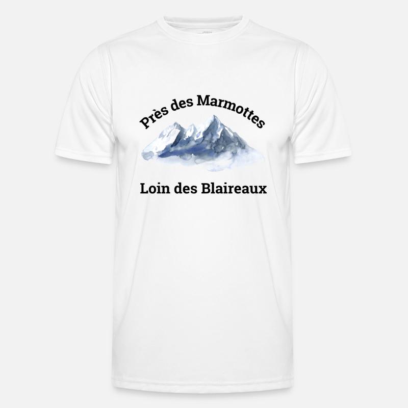 In der Nähe der Murmeltiere, weit weg von den Dachsen Männer Funktions-T-Shirt