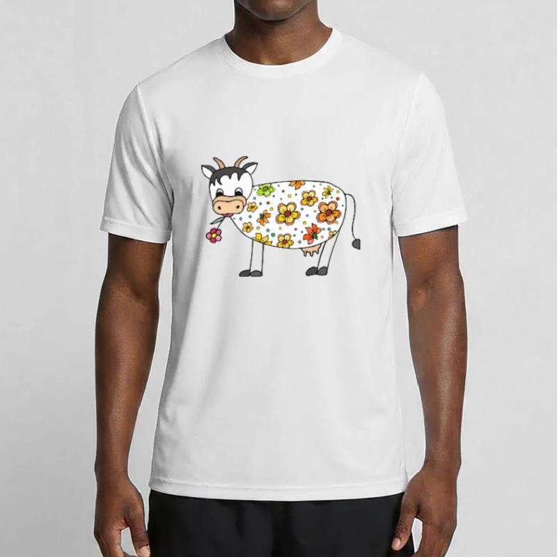 Kuh Männer Funktions-T-Shirt