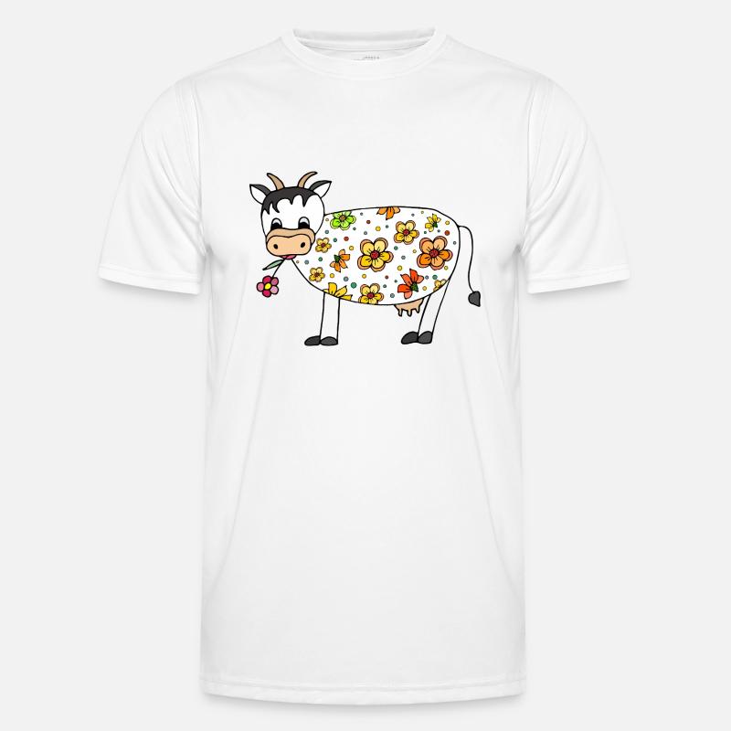 Cow - Men's Functional T-Shirt - white