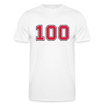100__f2 - Männer Funktions-T-Shirt - Weiß - Vorne - AI Model Male 178 dark (178cm)