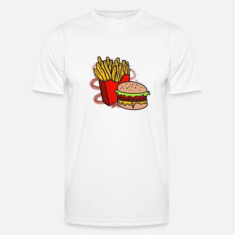 Frites et burger T-shirt sport Homme