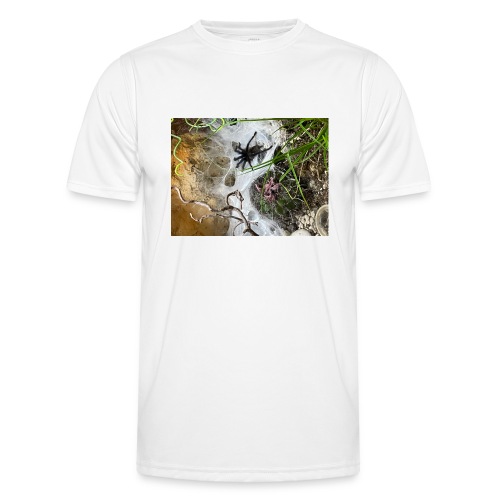 Vogelspinne im Netz - Männer Funktions-T-Shirt