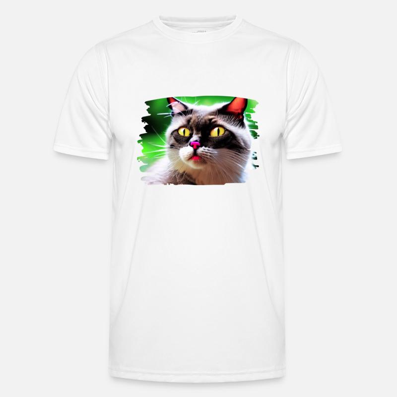 Chat racé 4 T-shirt sport Homme