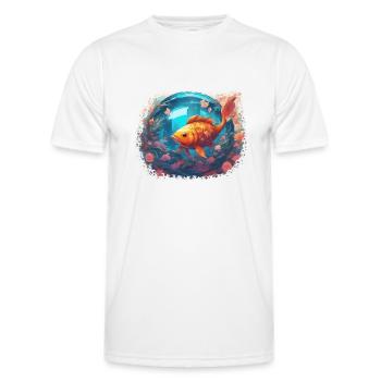 Sunfish Reflections - Men's Functional T-Shirt - white - Front - AI Model Male 178 dark (178cm)