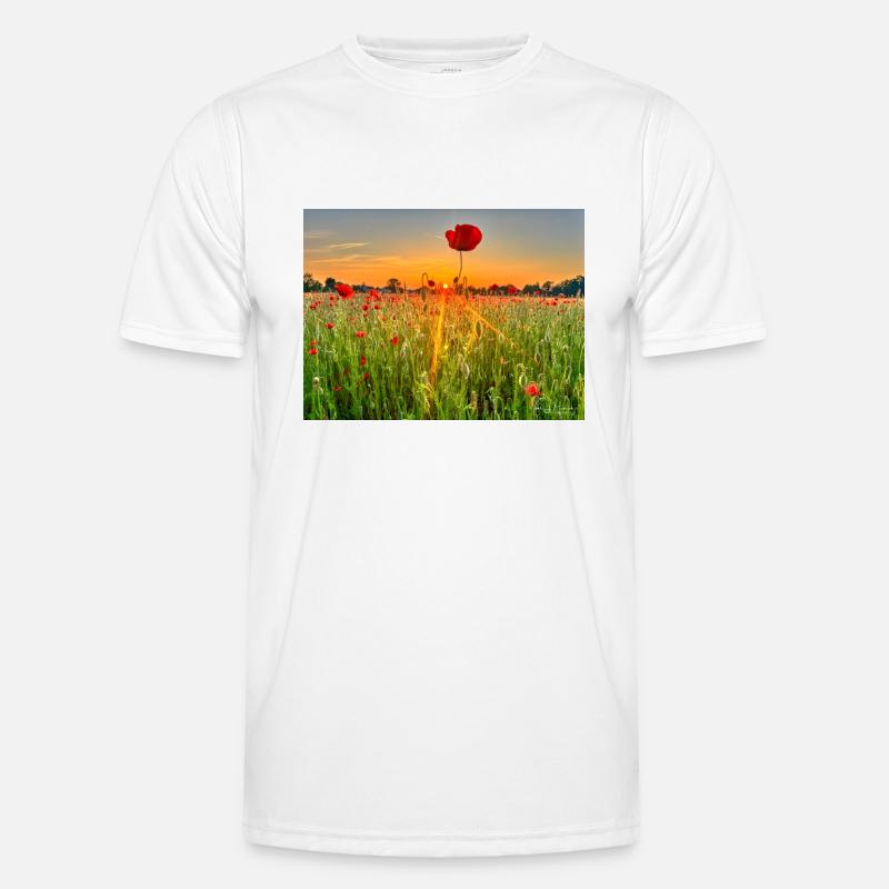 Mohnfeld Wolfsburg Männer Funktions-T-Shirt