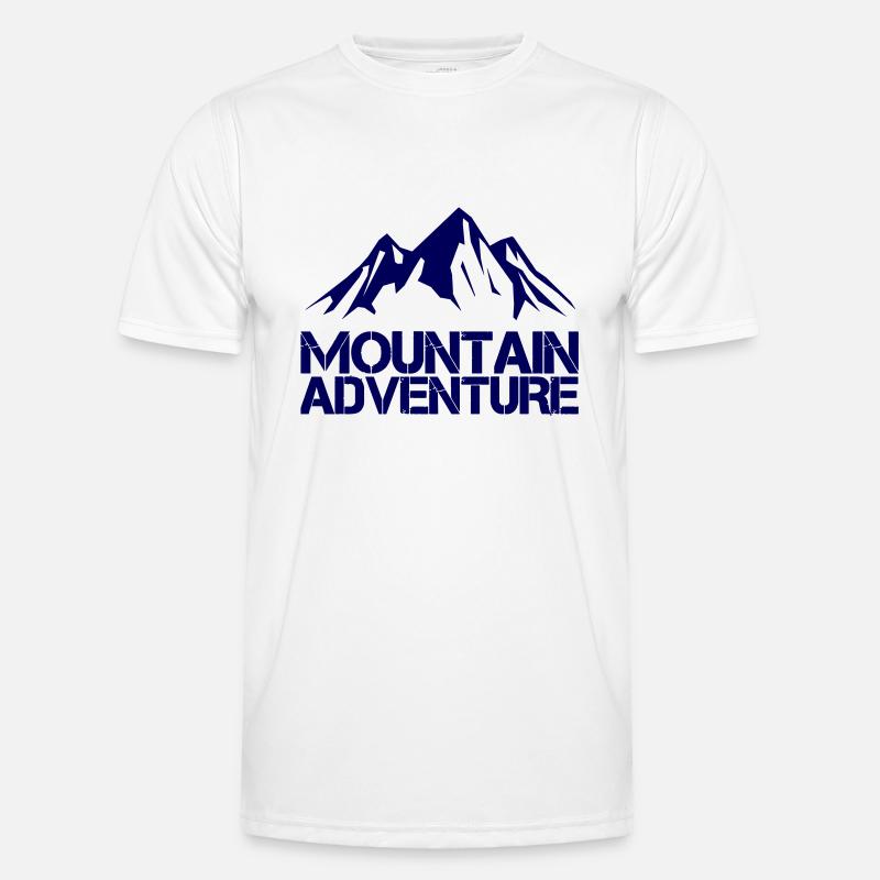 mountain adventure - Männer Funktions-T-Shirt - Weiß