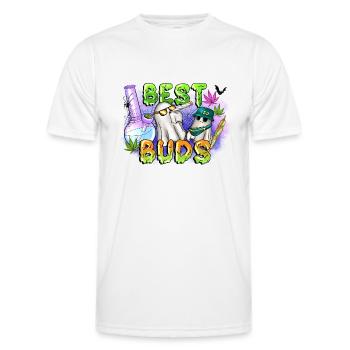 Die besten Knospen - Männer Funktions-T-Shirt - Weiß - Vorne - AI Model Male 178 dark (178cm)