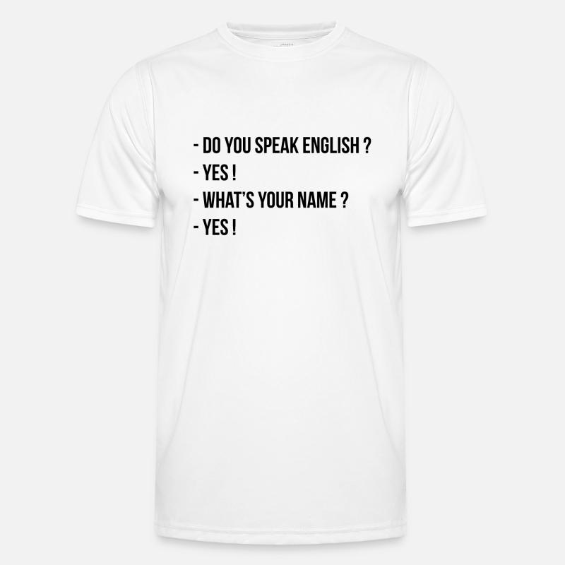 Sprechen Sie Englisch? Männer Funktions-T-Shirt