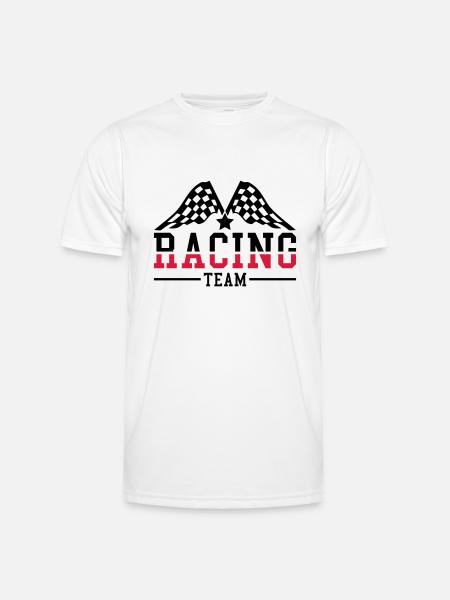 racing_team_ri2 - Männer Funktions-T-Shirt - Weiß