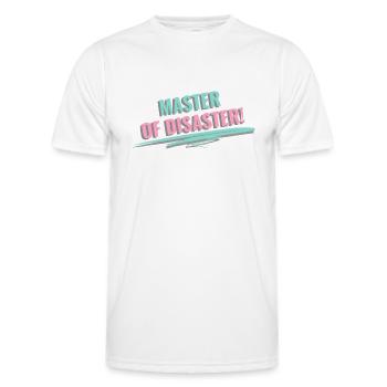 Master of Disaster - Men's Functional T-Shirt - white - Front - AI Model Male 178 dark (178cm)