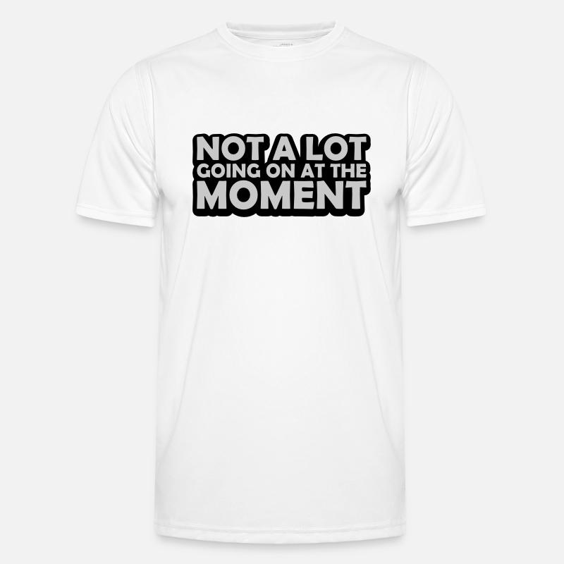 Not much going on - Männer Funktions-T-Shirt - Weiß