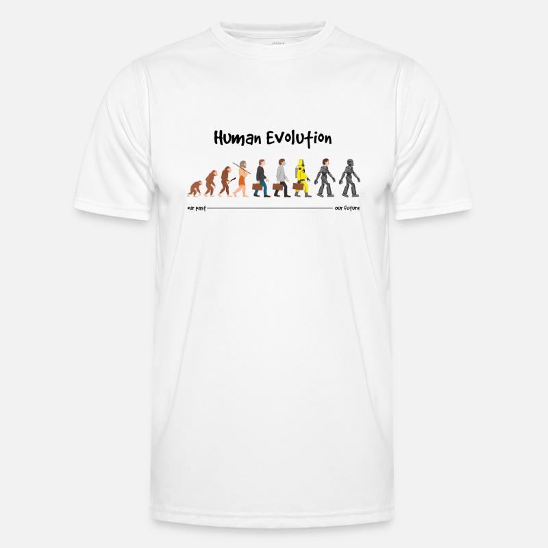 Evolution a robotic future - Men's Functional T-Shirt - white