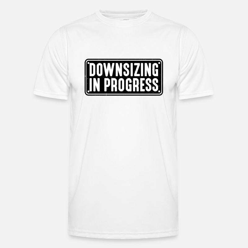 Downsizing In Progress 18 - Men's Functional T-Shirt - white
