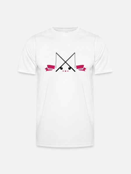 Fishing rod icon - Men's Functional T-Shirt - white