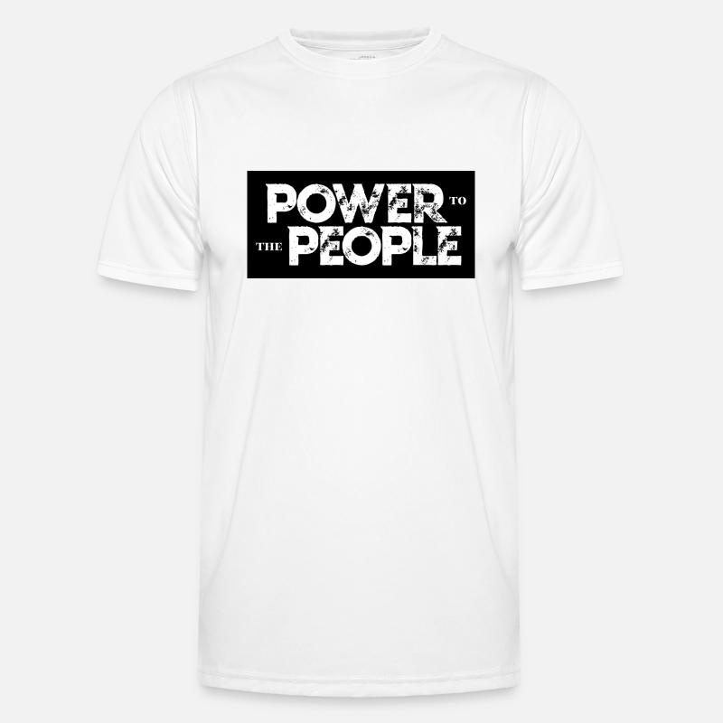 Le pouvoir au peuple T-shirt sport Homme