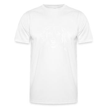 Golden Retrievers - Men's Functional T-Shirt - white - Front - AI Model Male 178 dark (178cm)