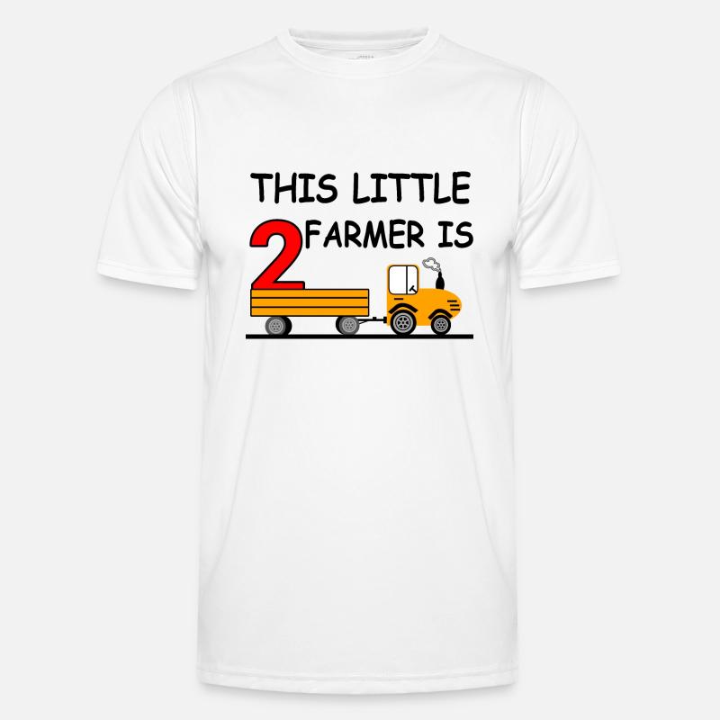 Traktor - Männer Funktions-T-Shirt - Weiß