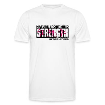 Gedrucktes Design: Natursport für T-Shirt, Sweatshirt.. - Männer Funktions-T-Shirt - Weiß - Vorne - AI Model Male 178 dark (178cm)